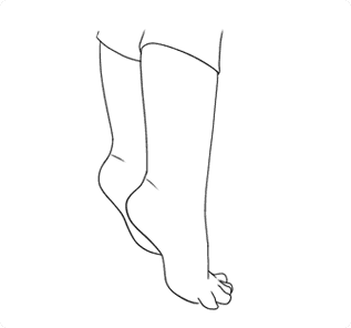 Imagem ilustrativa mostrando uma pessoa na ponta dos pés.